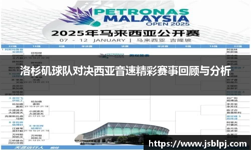 洛杉矶球队对决西亚音速精彩赛事回顾与分析